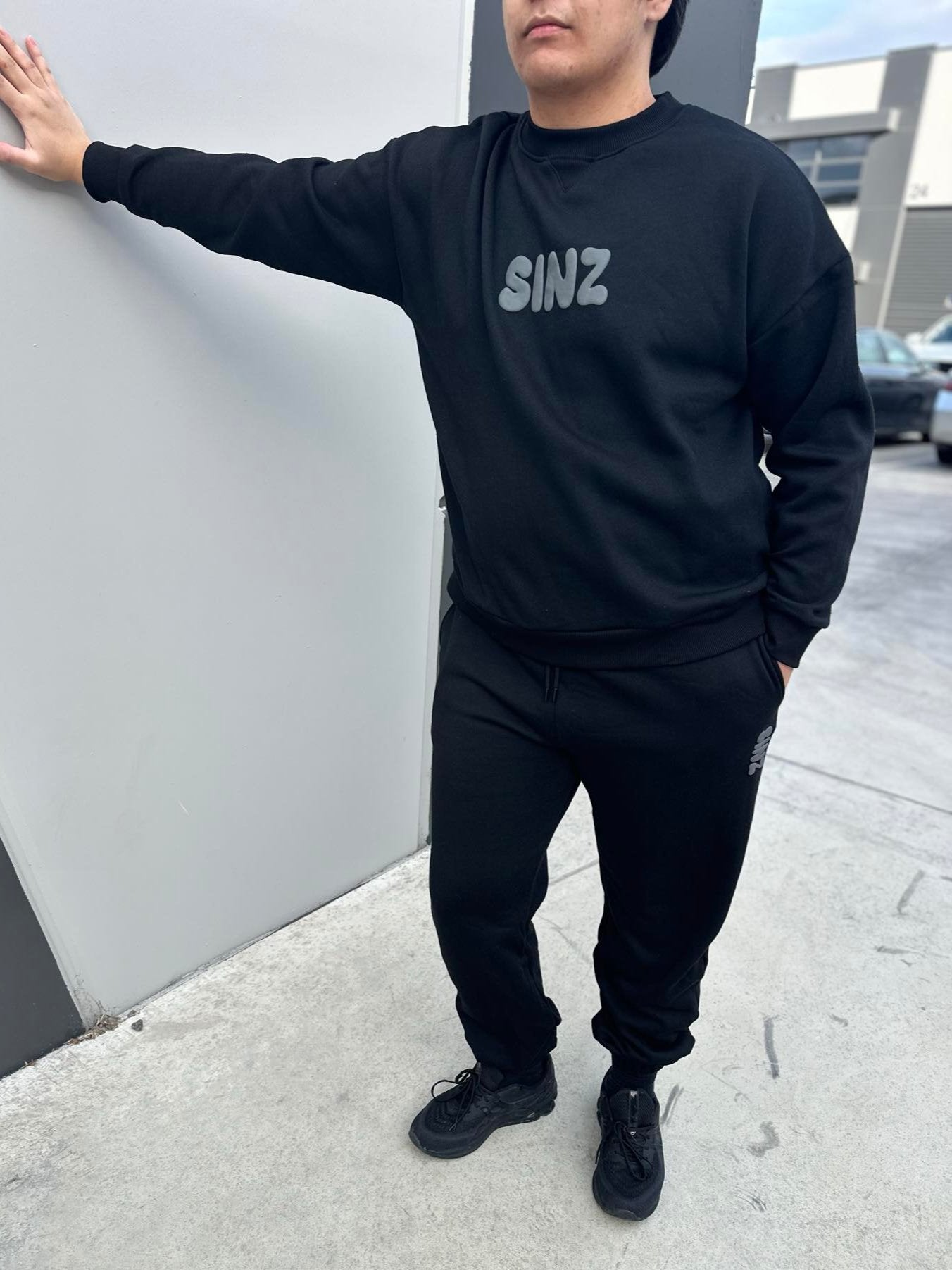 Black Tracksuit - Crew Neck Only