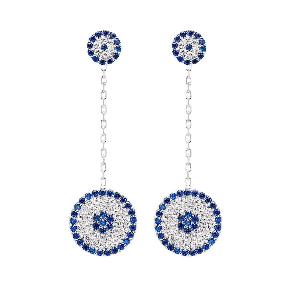 Evil eye Dangle earrings