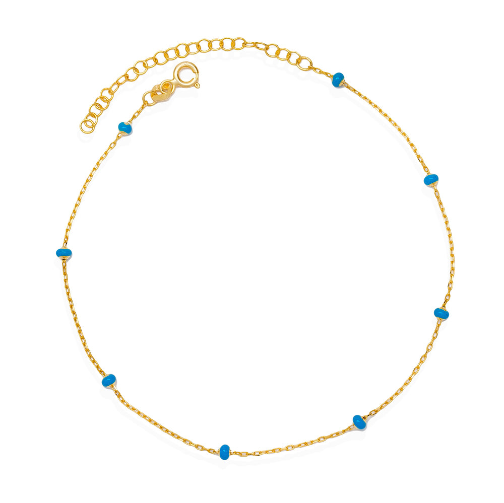 Turquoise anklet