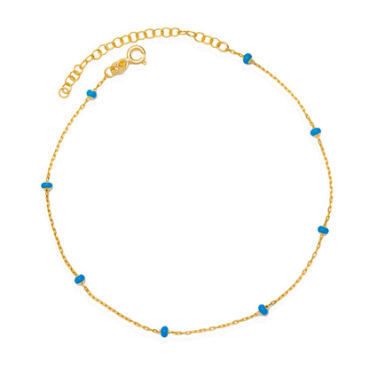 Turquoise anklet