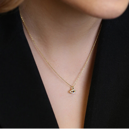 Little sassy evil eye necklace