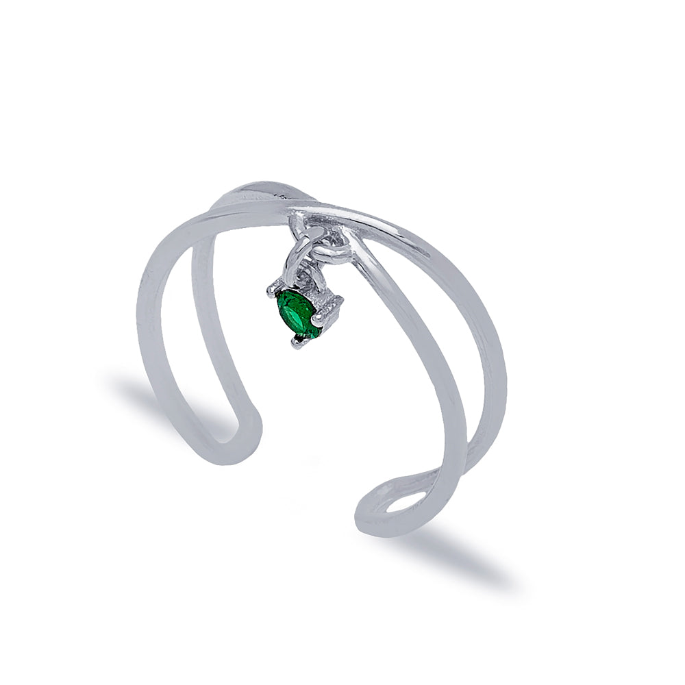 Toe/finger ring emerald