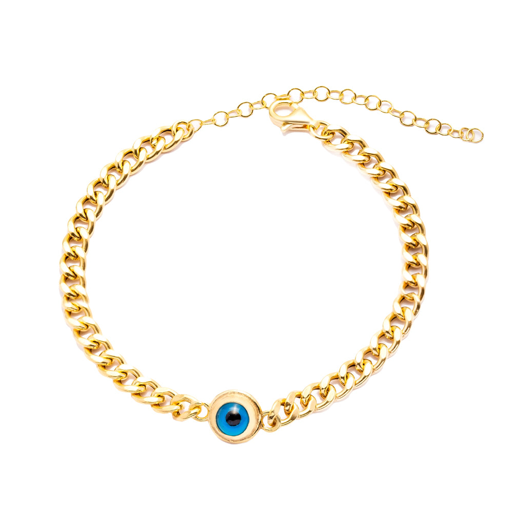 Bold evil eye bracelet