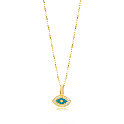 Charmed evil eye necklace