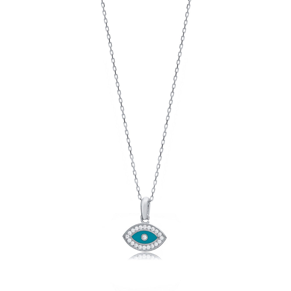 Charmed evil eye necklace