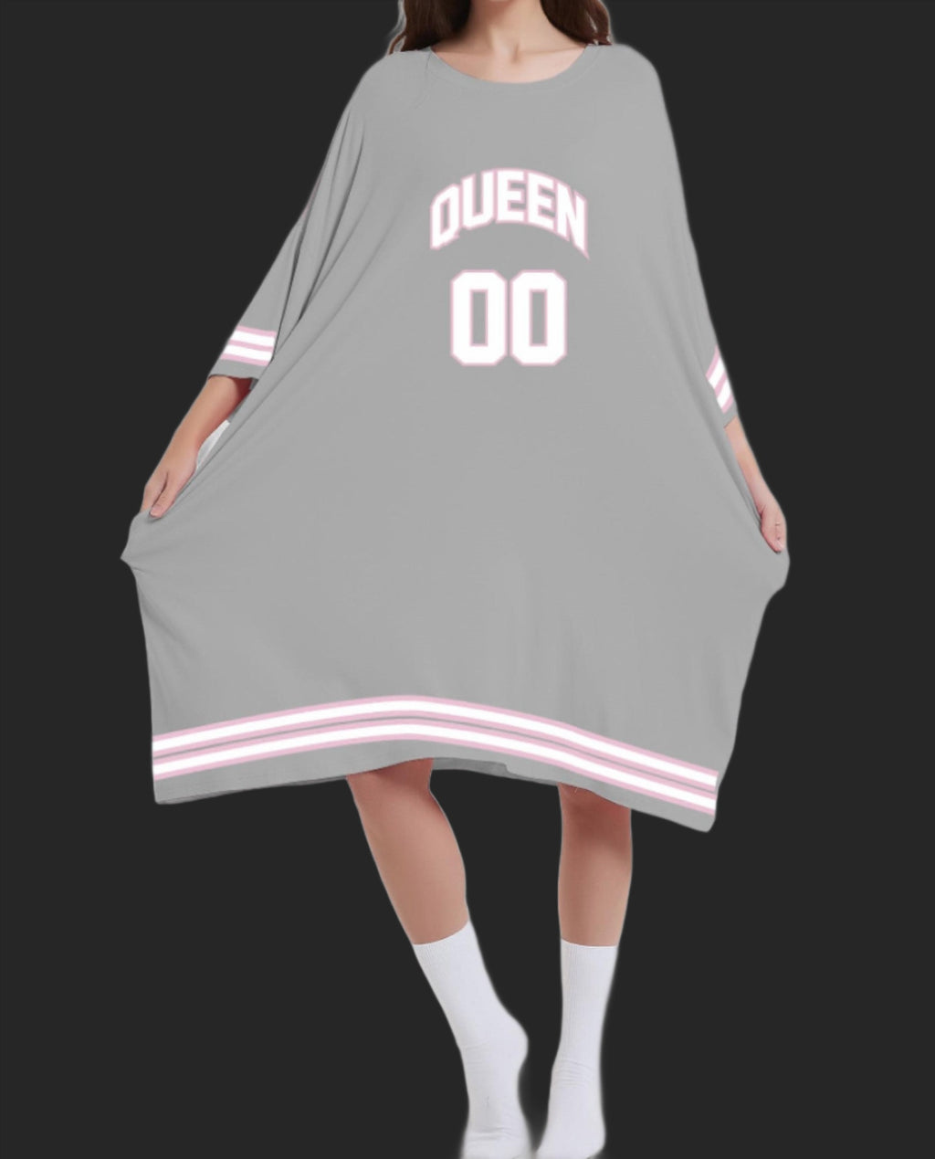 'NEW' QUEEN '00'  Grey and Pink