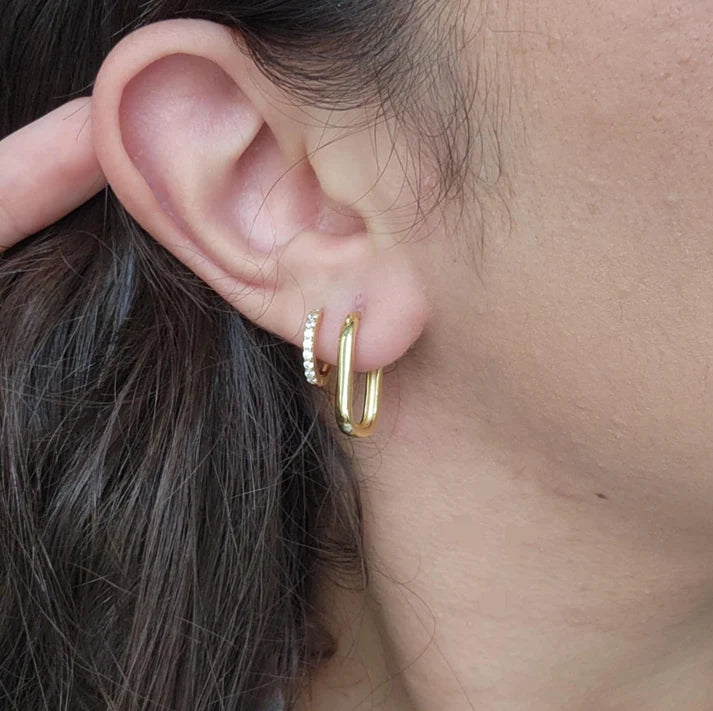 Rectangular hoops- Kizli collection