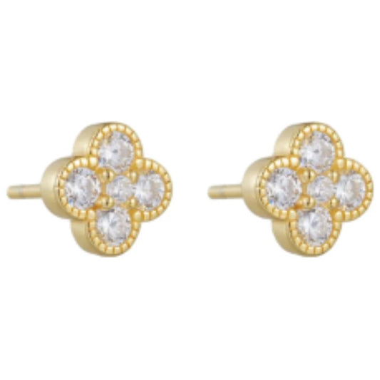 Lucky clover studs- Kizli Collection