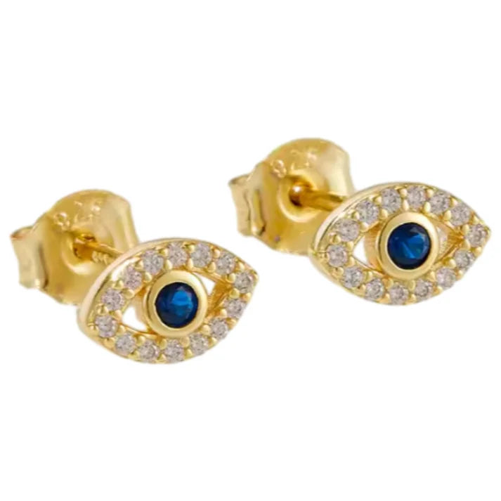 Evil eye studs- Kizli collection