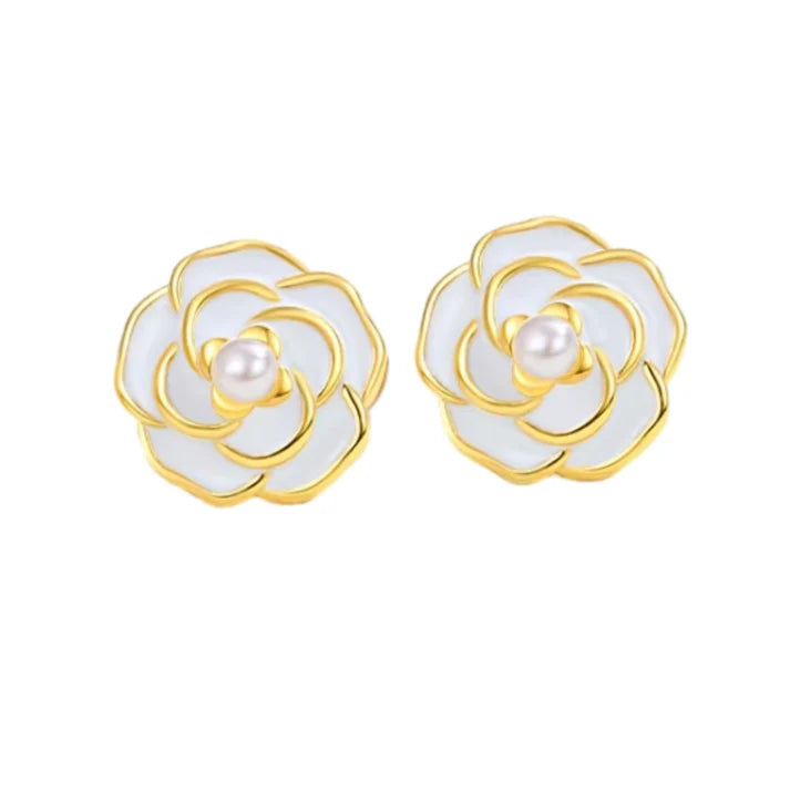 Flower stud earrings- kizli collection
